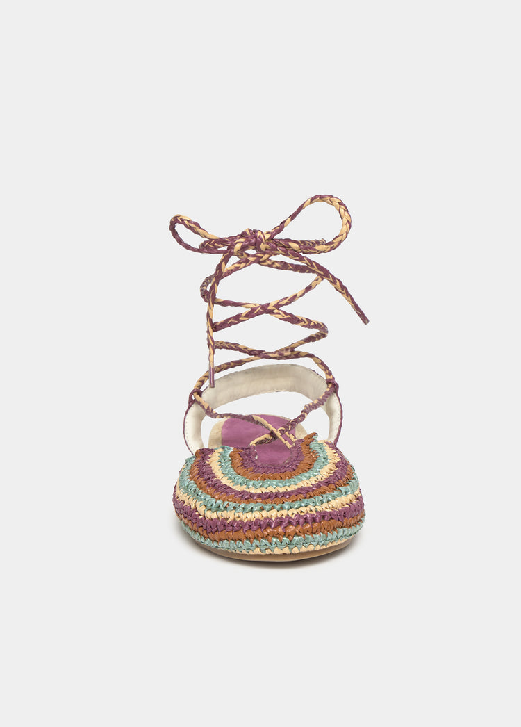 Braided jute sandals