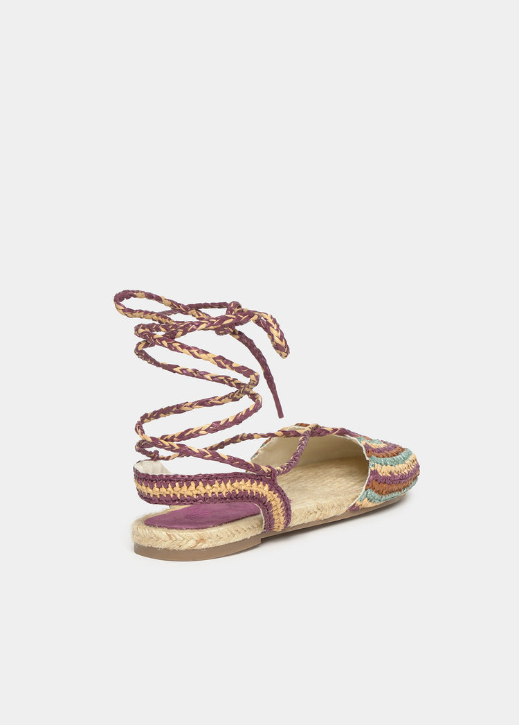 Braided jute sandals