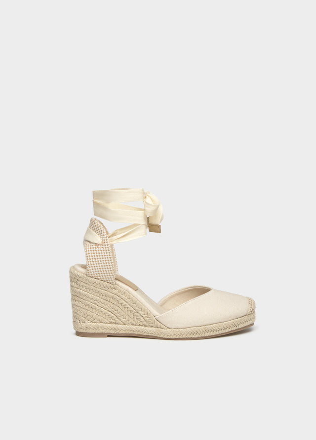 Sandàlia de cuña de jute