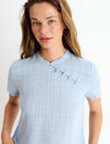 Checked blouse with Japanese detail