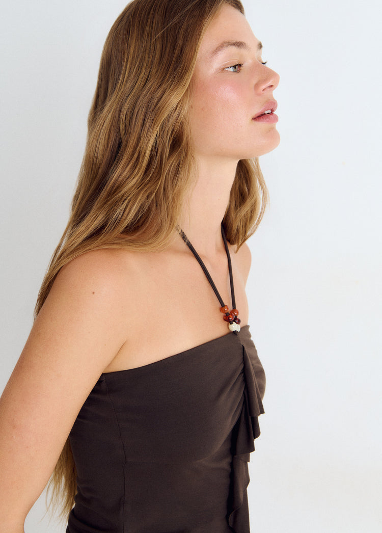 Halter top with dots