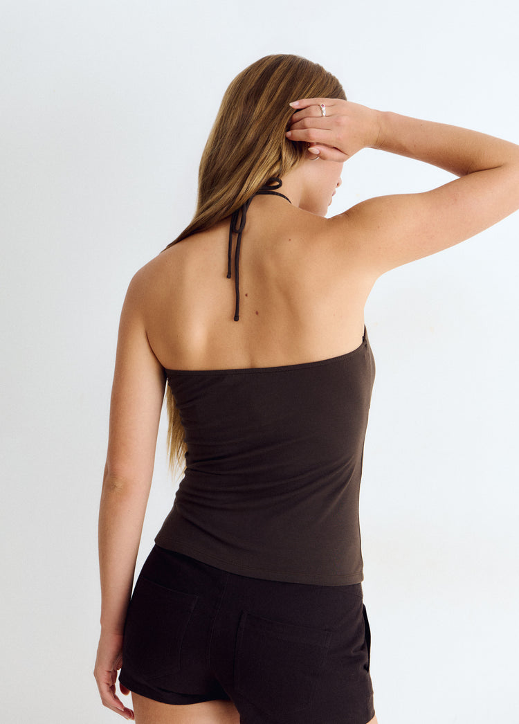 Halter top with dots