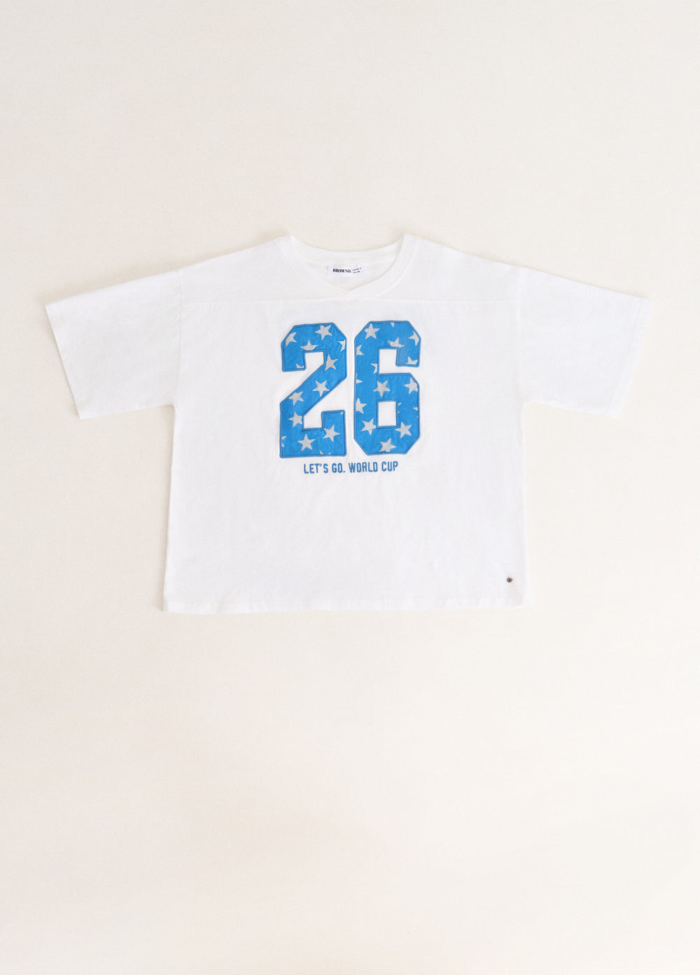 Number patch World Cup t-shirt