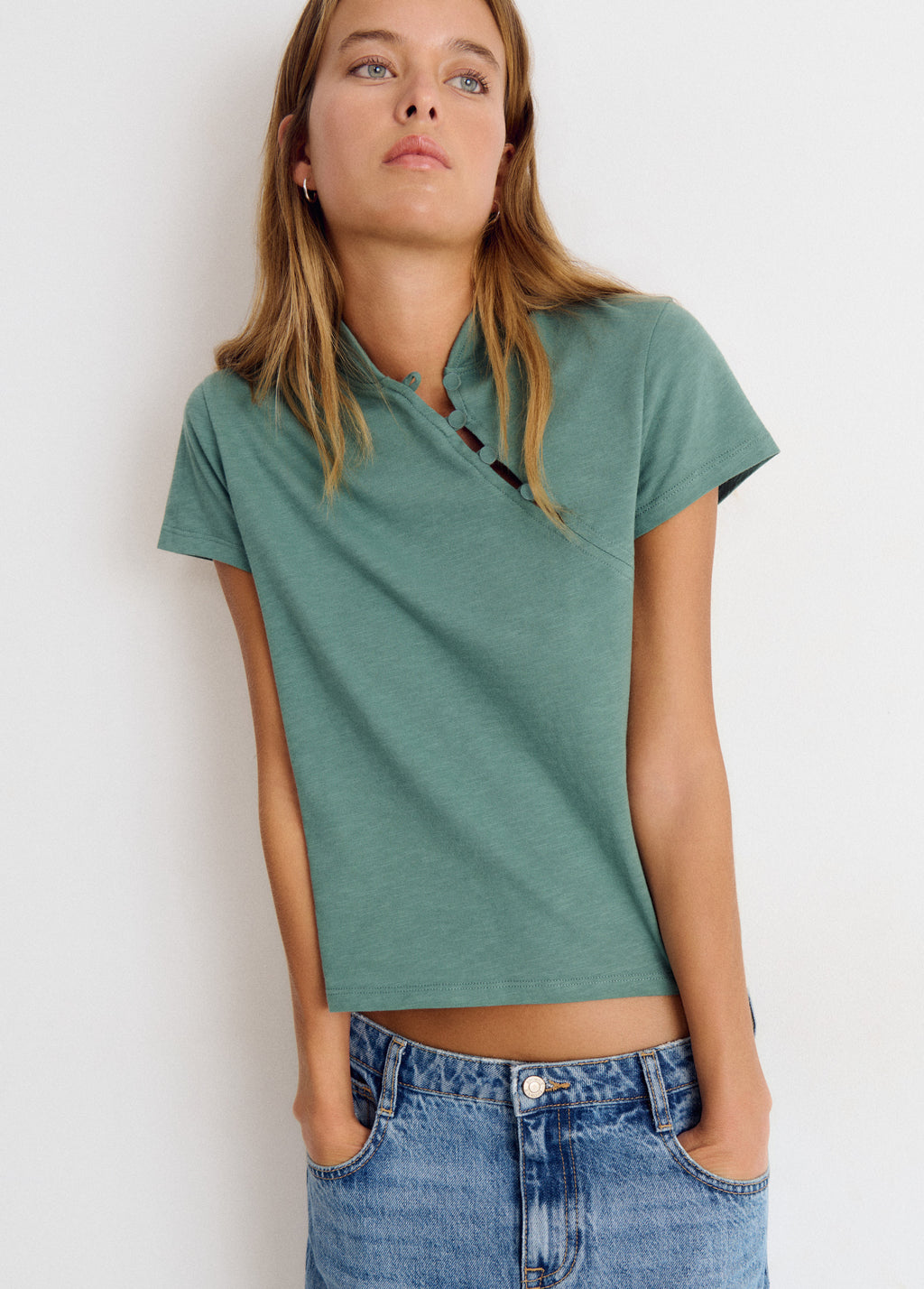 T-shirt à boutons