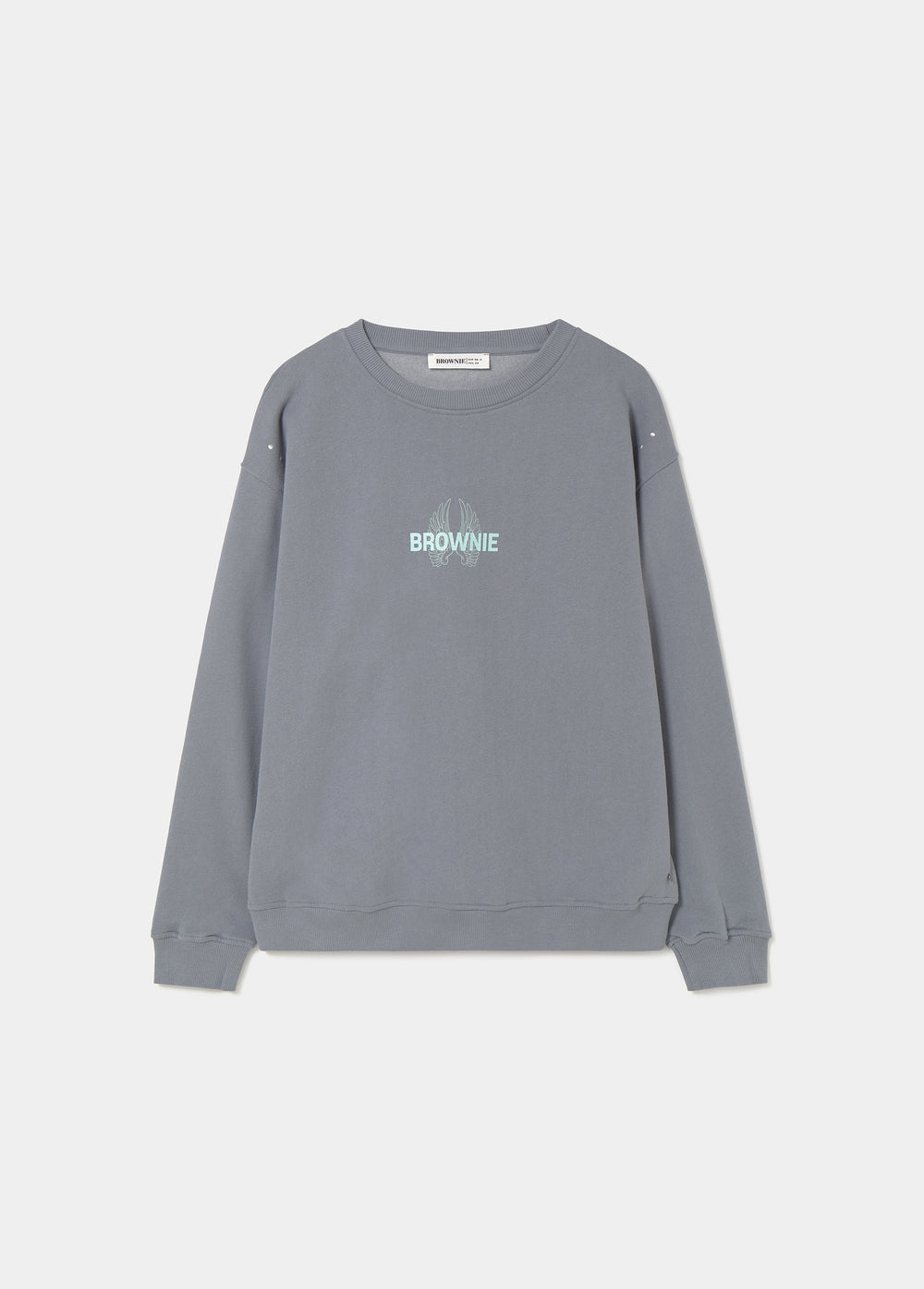 Glitter wings print sweatshirt