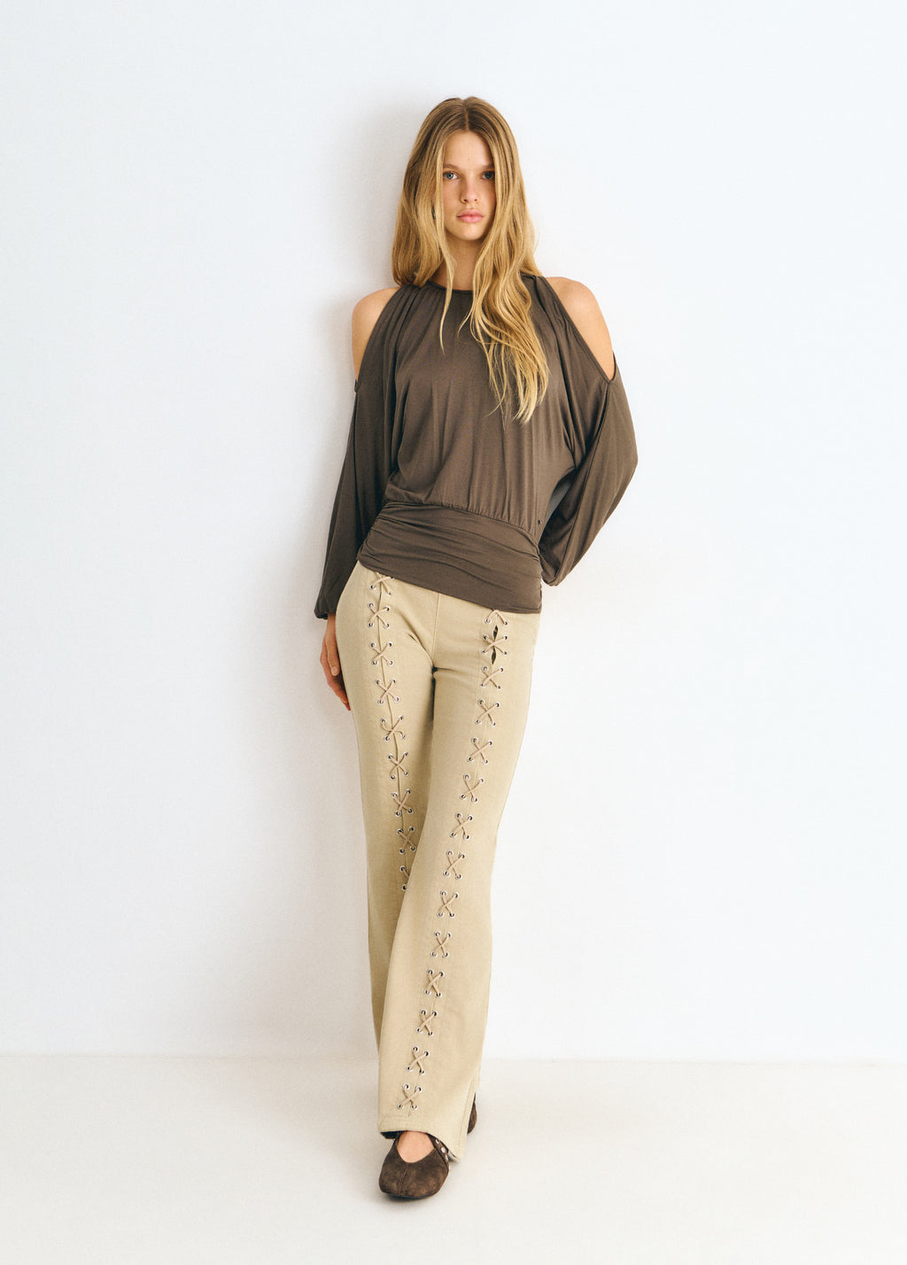 Romantic viscose T-shirt