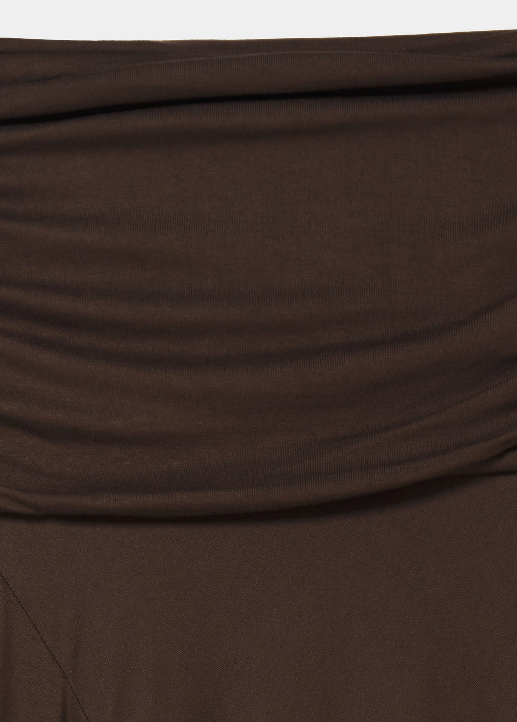 Asymmetrical skirt with waistband