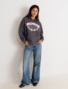 Kapuzen-Sweatshirt mit Flügel-Print