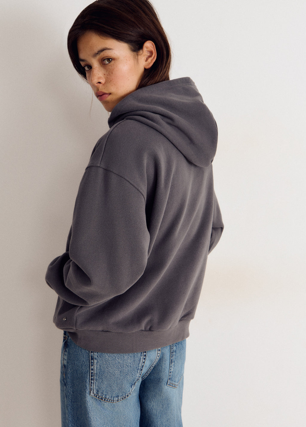 Kapuzen-Sweatshirt mit Flügel-Print