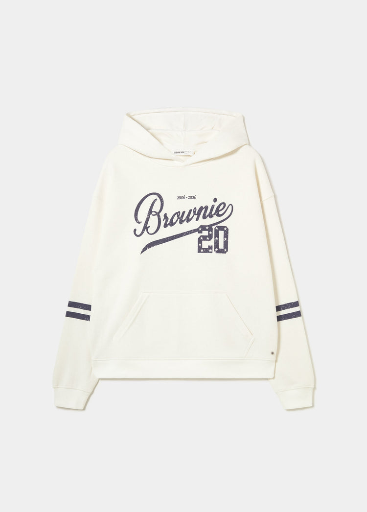 Sudadera capucha print aniversario