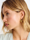 Boucles d'oreilles anneau étoiles
