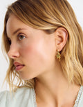 Star hoop earrings