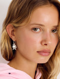 Star hoop earrings