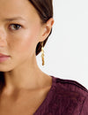 Disc-shaped earrings