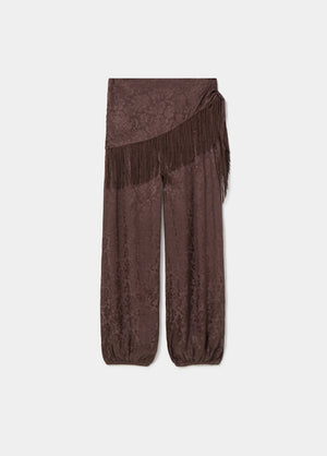 Harem broek met sjaal met franjes
