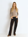 Braune Flock-Hose