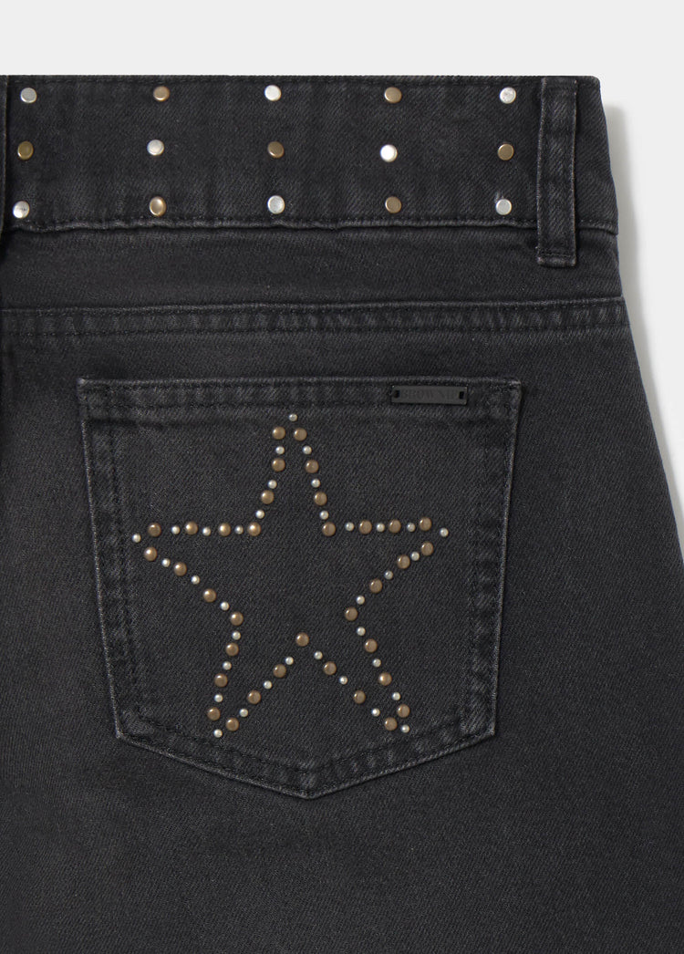 Jeans dritti con stelle