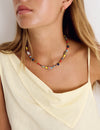 Multicolor beads necklace