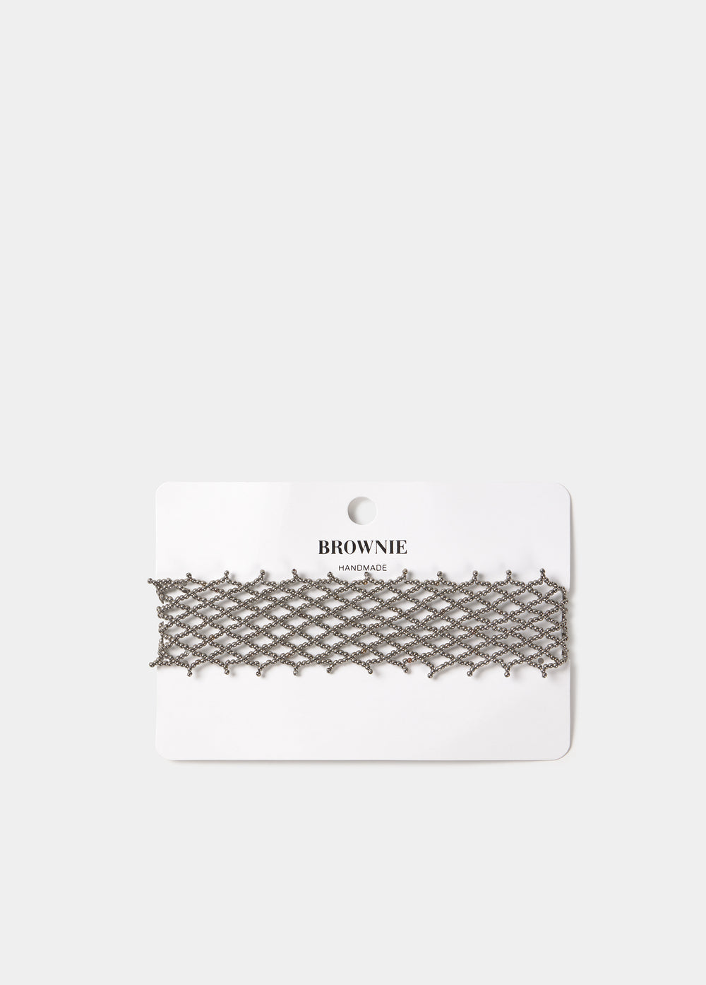 Choker de malla amb perles