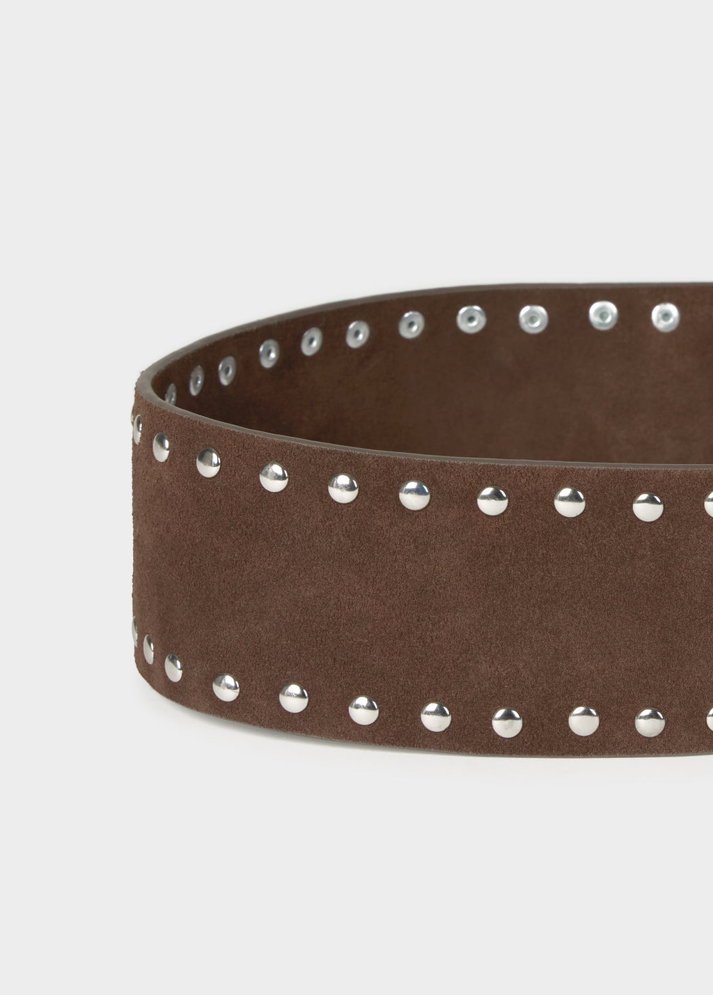 Asymmetric studded belt