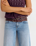 Double-stud belt