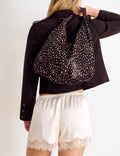 Bolso hombro piel animal print