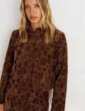 Chaqueta corta flores