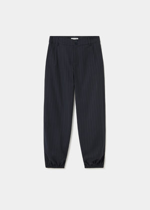 Pinstripe harem trousers