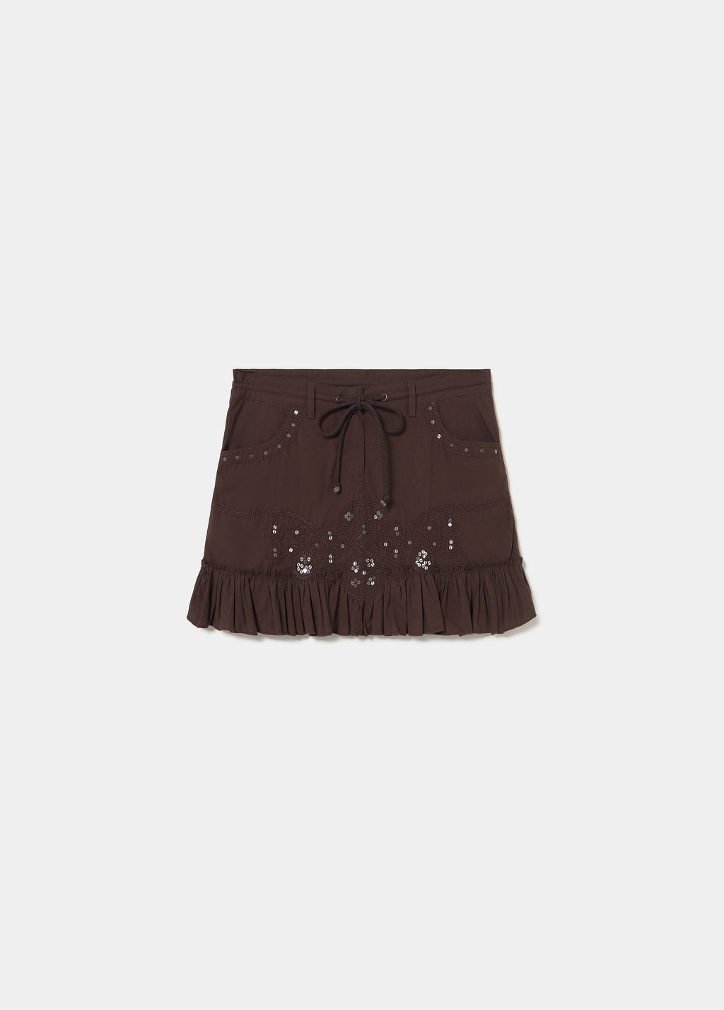 Mirror short skirt