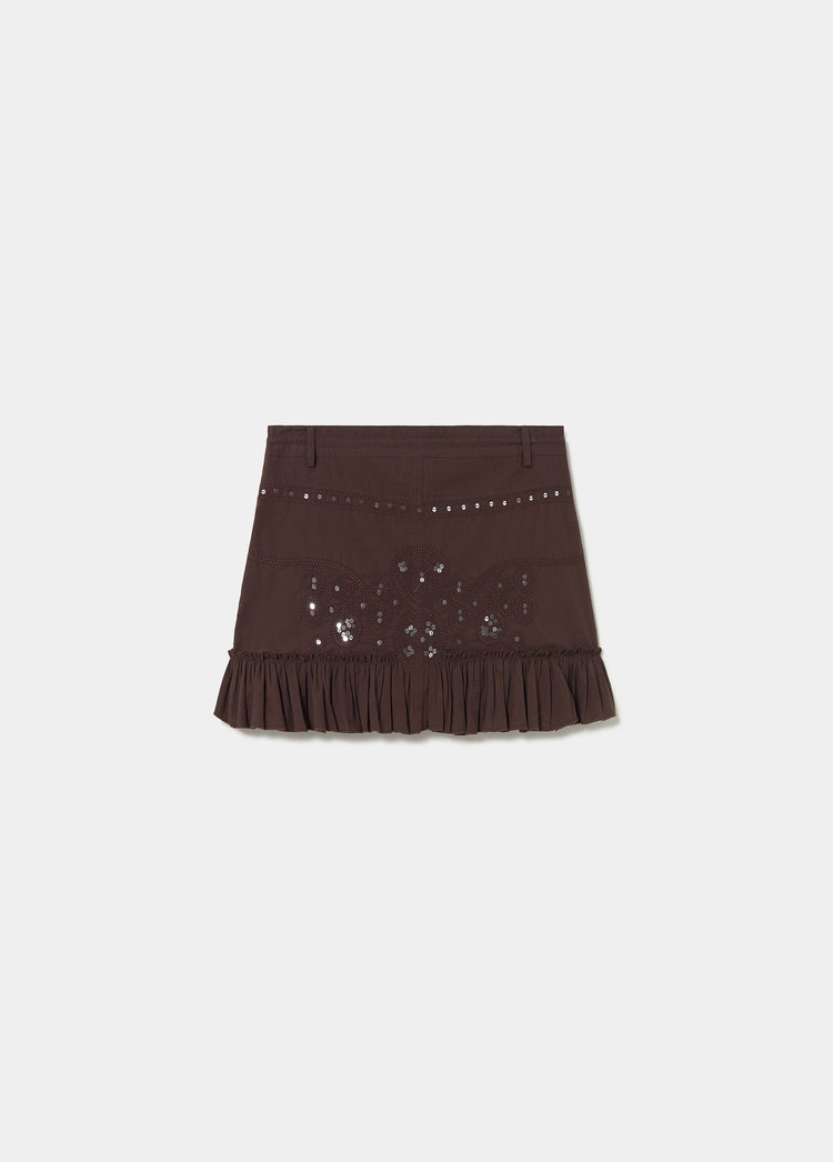 Mirror short skirt