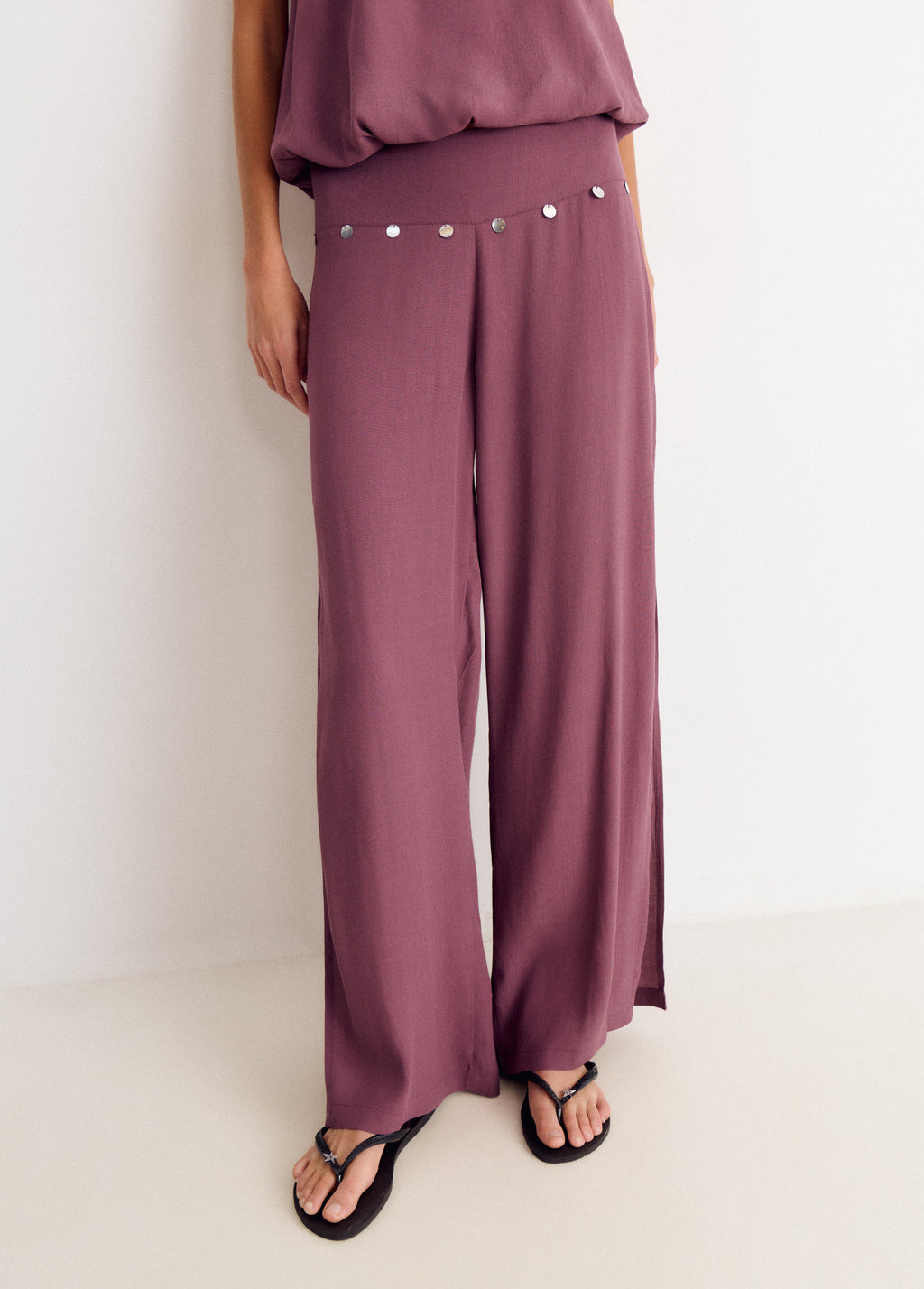 Lange broek met spiegels