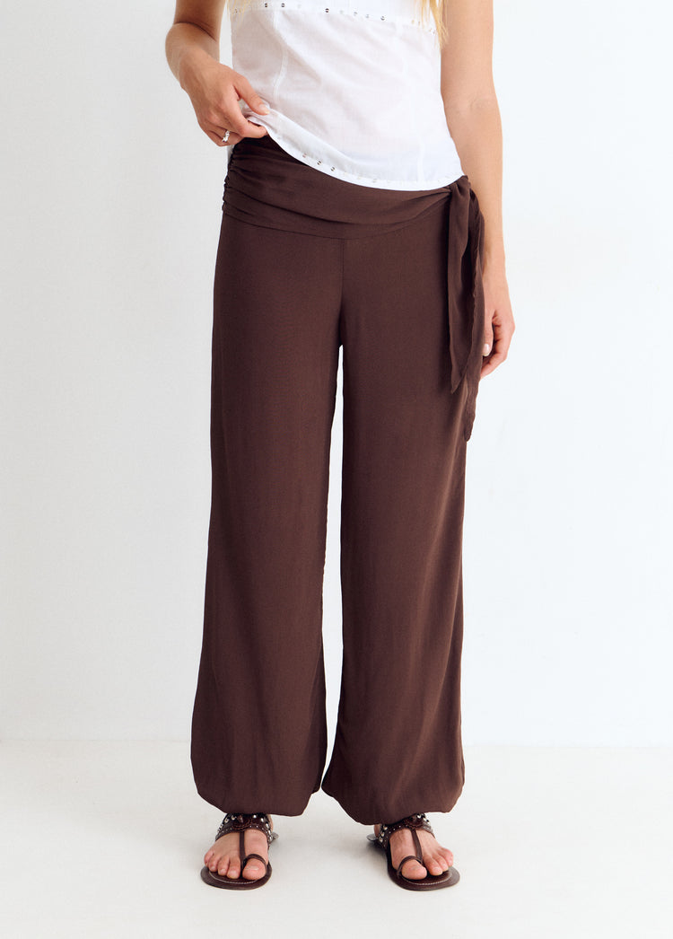 Long wrap pants