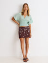 Short sequin skirt