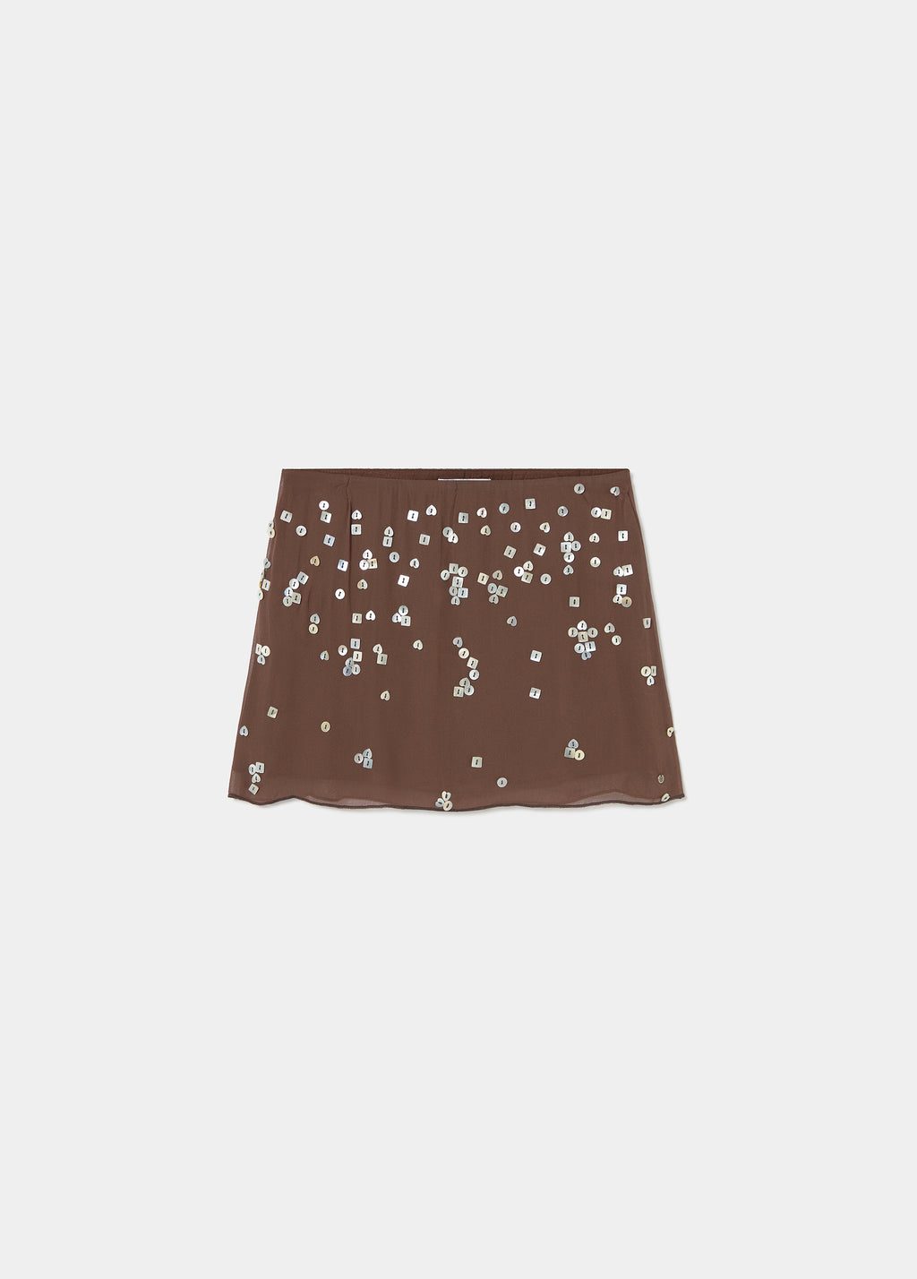 Short sequin skirt