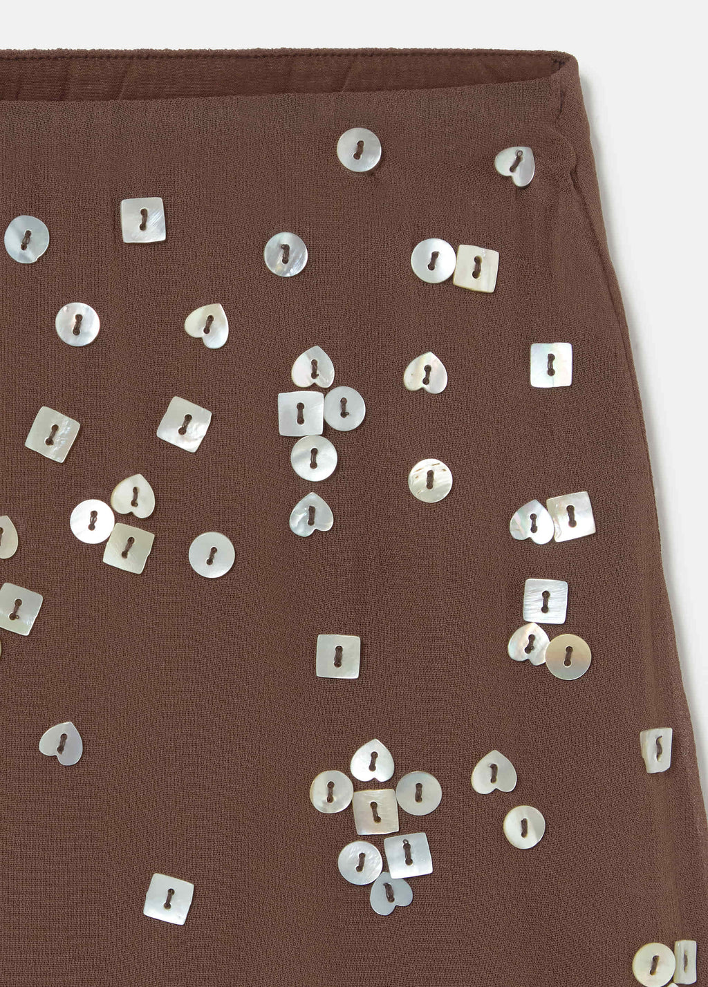 Short sequin skirt