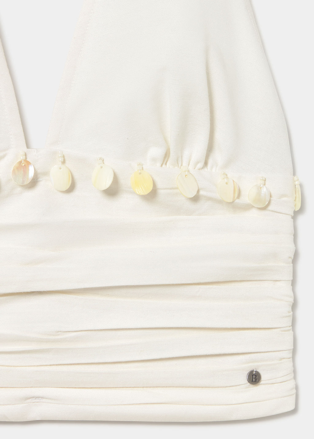 Top halter detalle concha