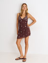 V-neck strap dress