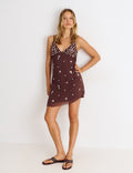 V-neck spaghetti-strap dress
