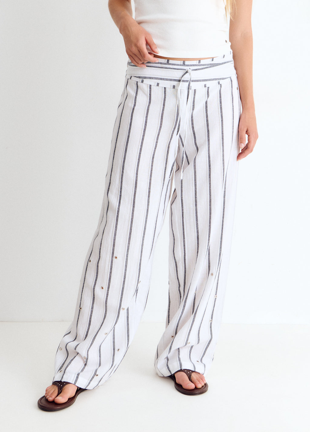 Striped long pants