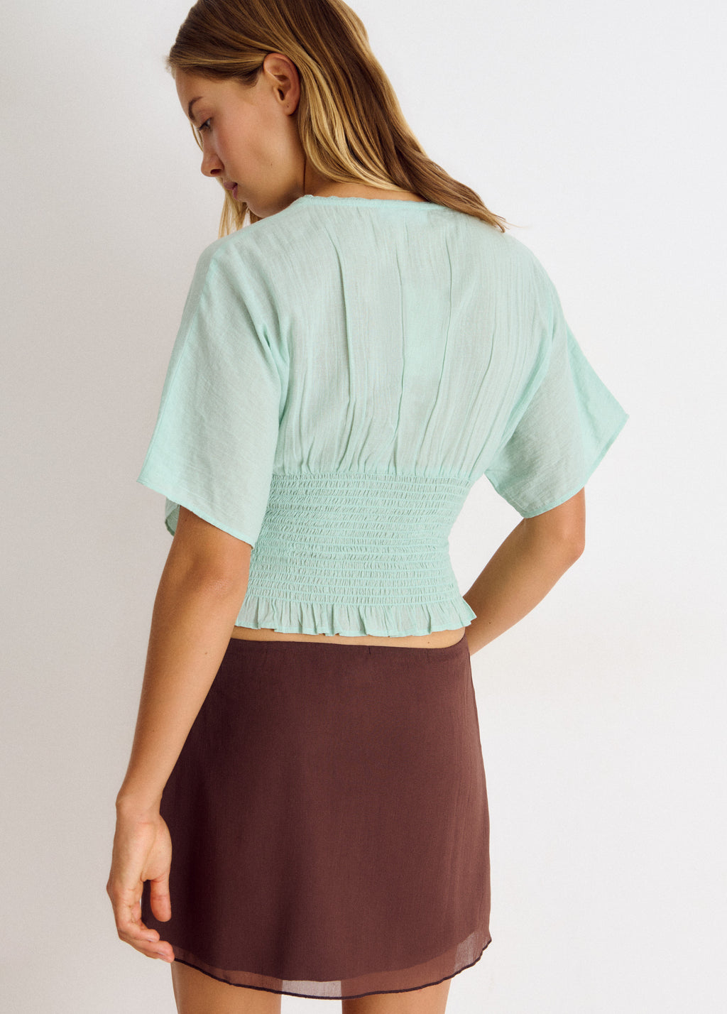 Geborduurde blouse