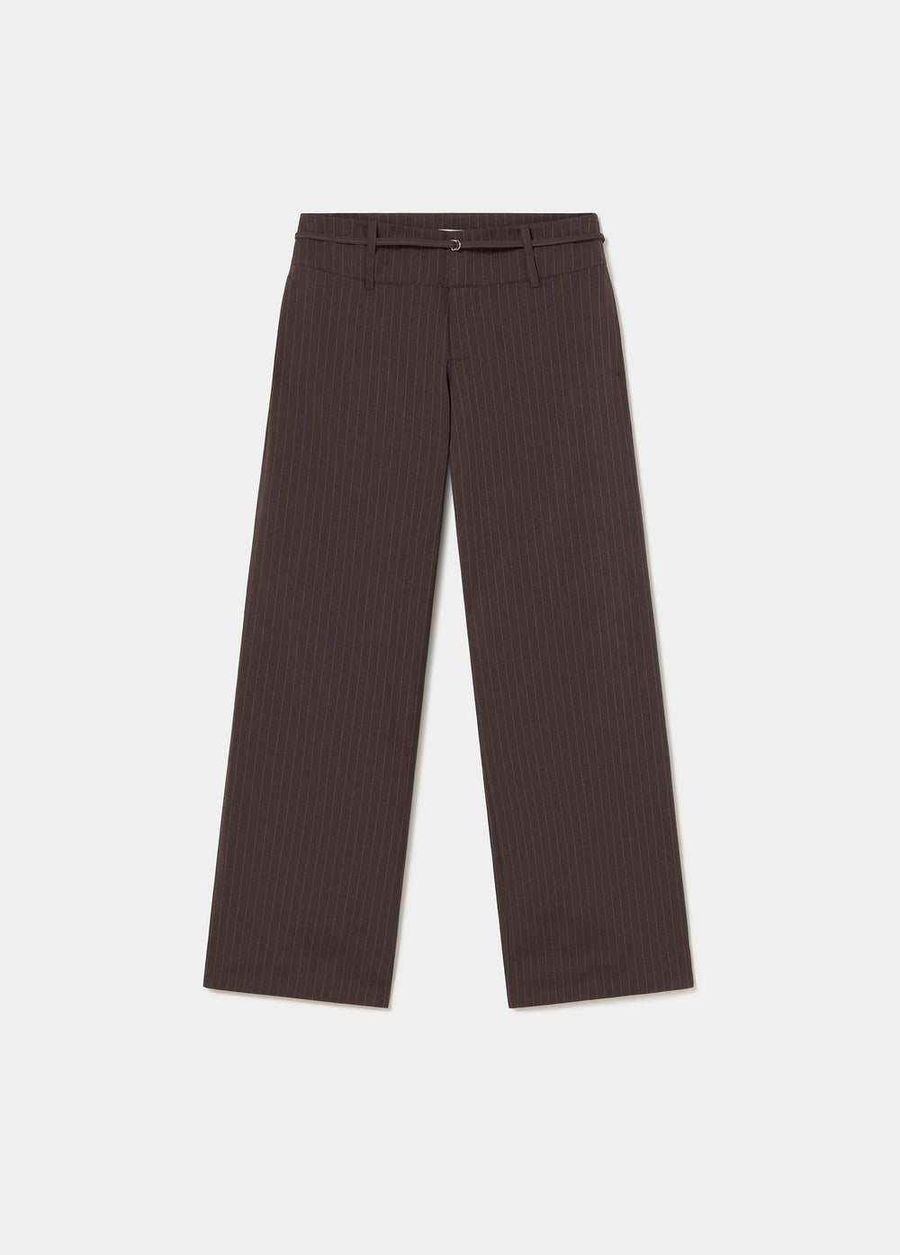 Hose mit Nadelstreifen und breitem Bund
