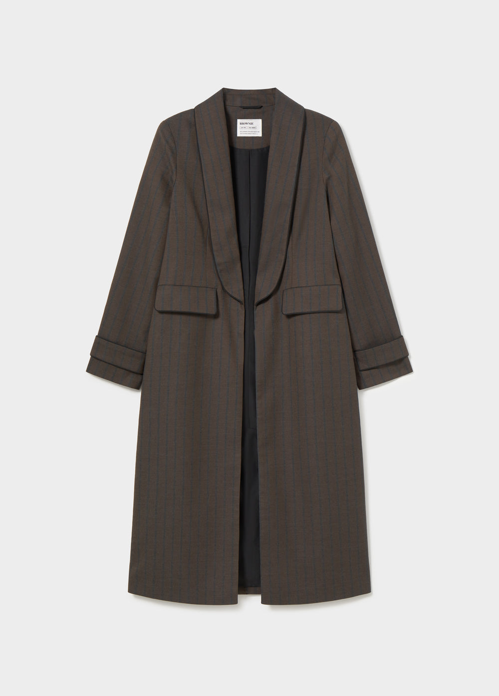 Long striped vest coat