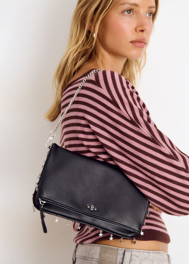 Flap bag with little stars