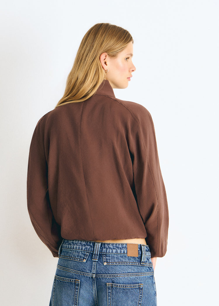 High-neck blouse