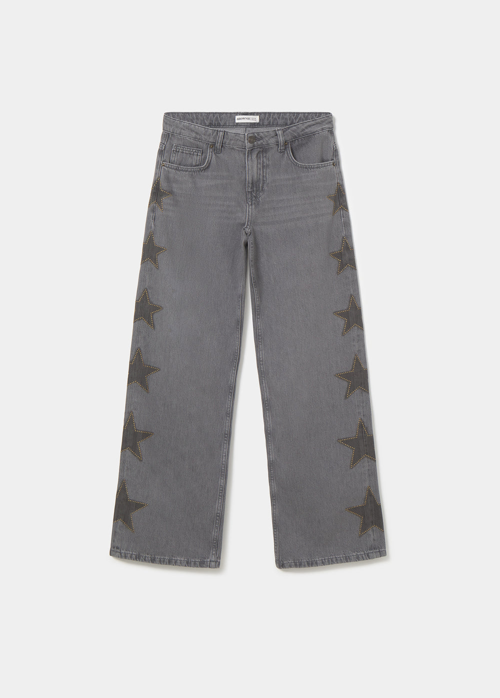 Jeans with stars and side studs