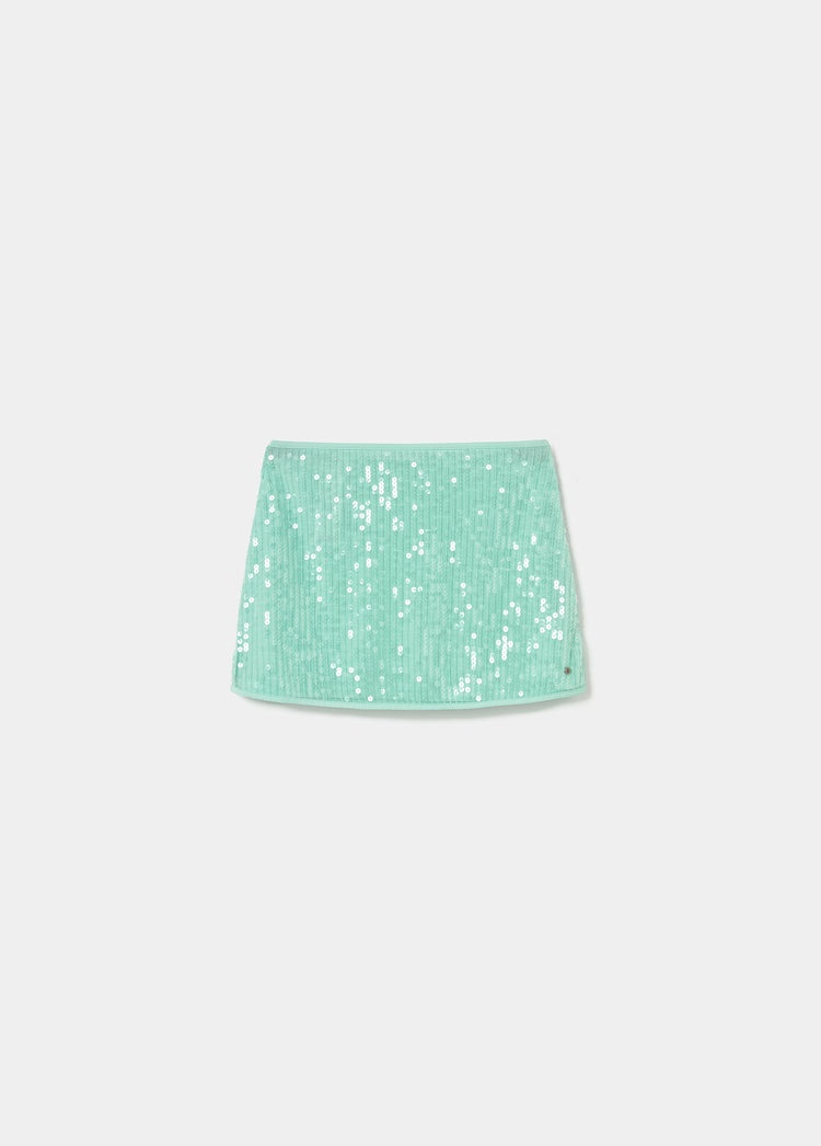 Mini sequin skirt