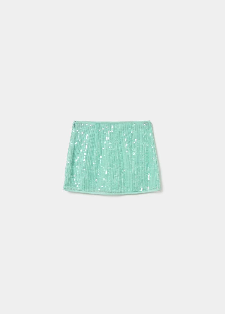 Mini sequin skirt