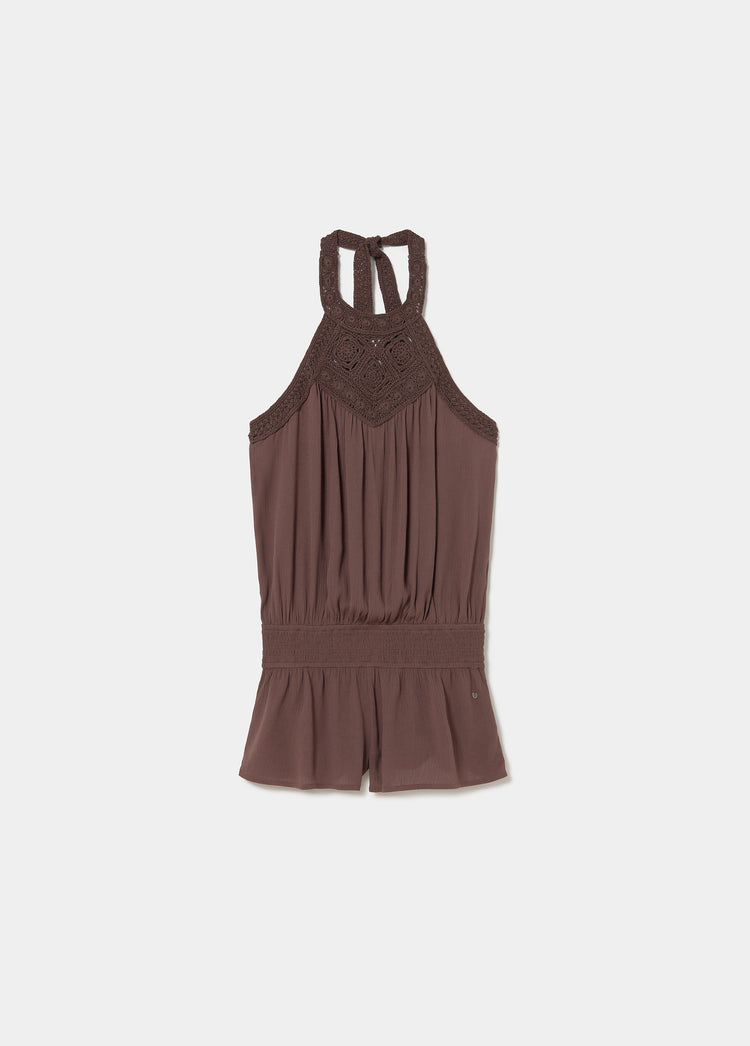 Short crochet jumpsuit