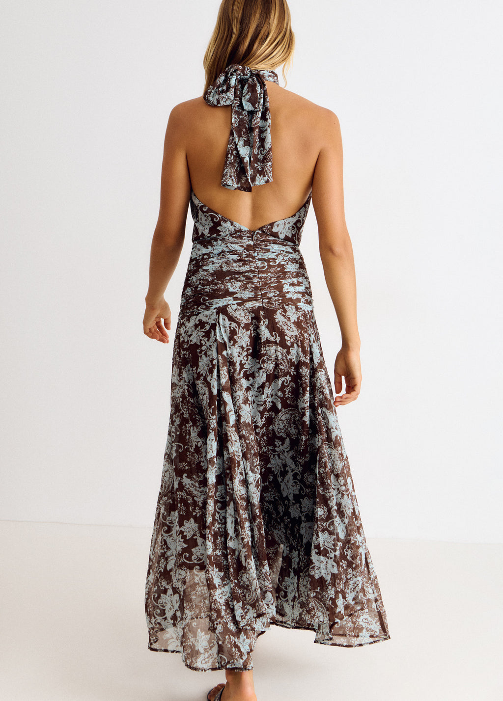 Long printed dress