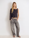 Floral Studded Blouse